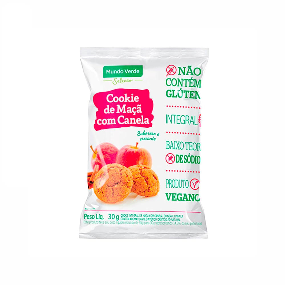 Cookie de Maçã e Canela Mundo Verde Seleção 30g