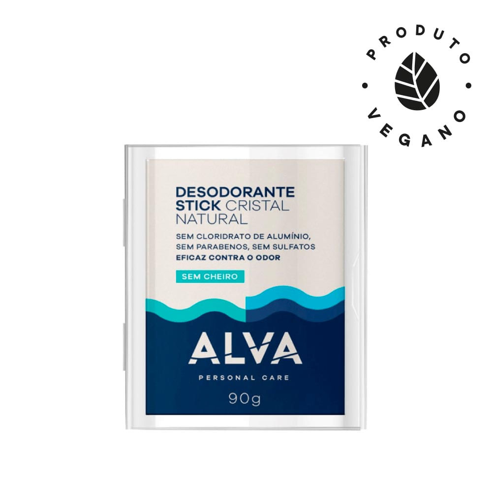 Desodorante Stick Alva Pedra Cristal Sensitive 90g