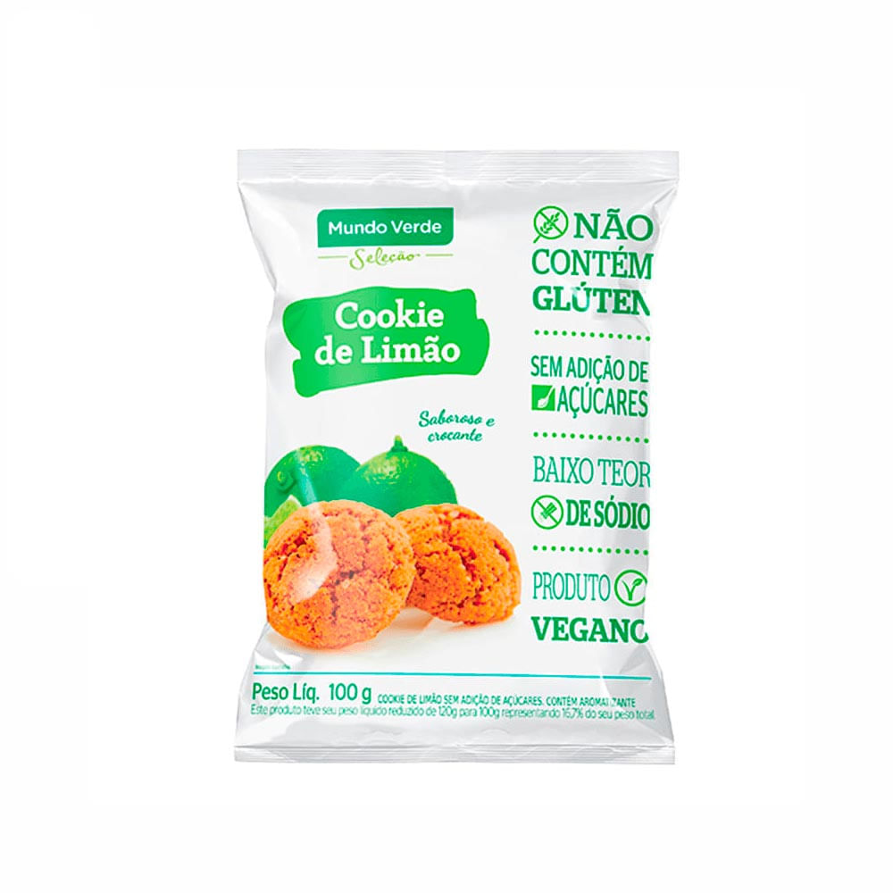 Cookie de Limão Sem Glúten Mundo Verde Seleção 100g