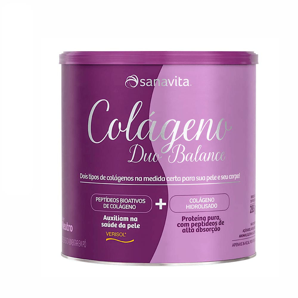 Colágeno Verisol Sabor Neutro Sanavita + Ácido Hialurônico 285G