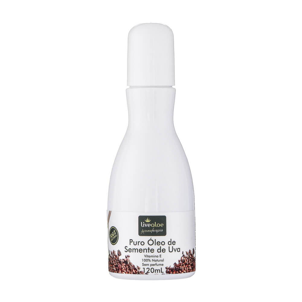 Óleo Livealoe Semente De Uva Puro 120Ml