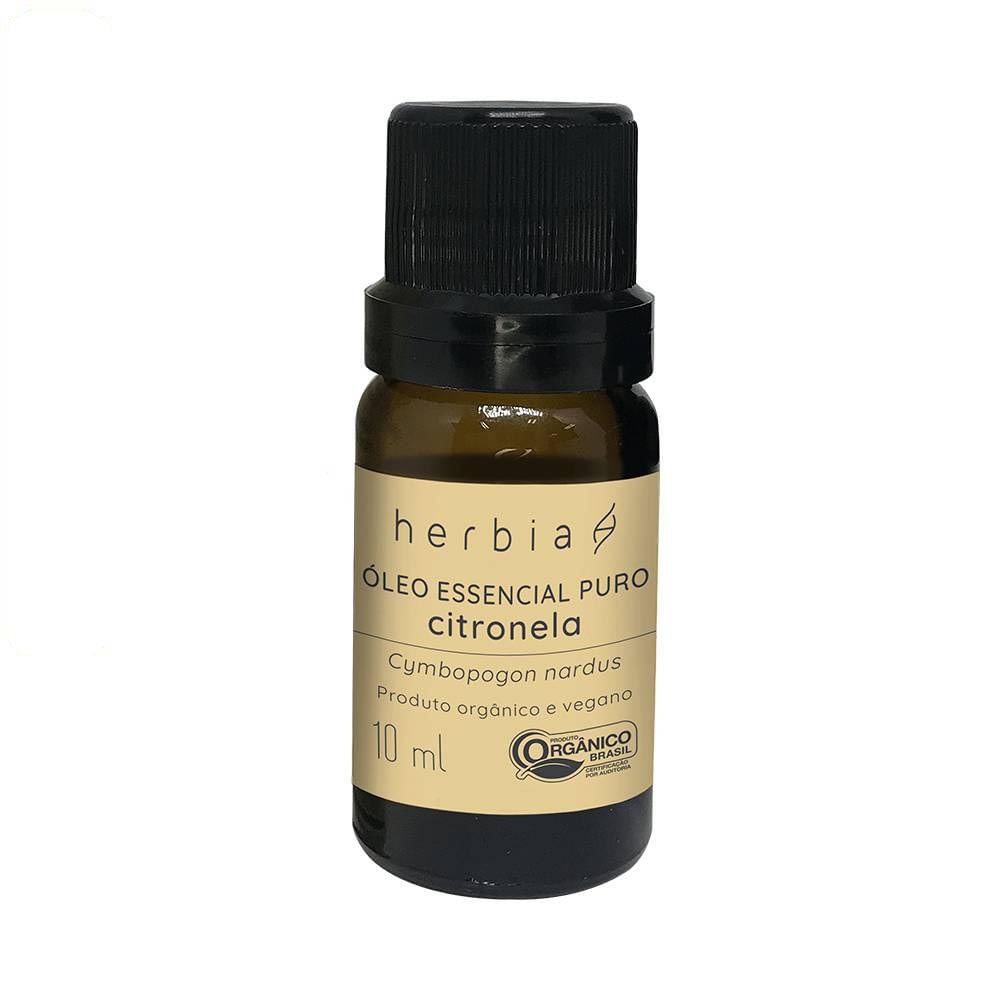 Óleo Essencial De Citronela Orgânico Herbia 10Ml