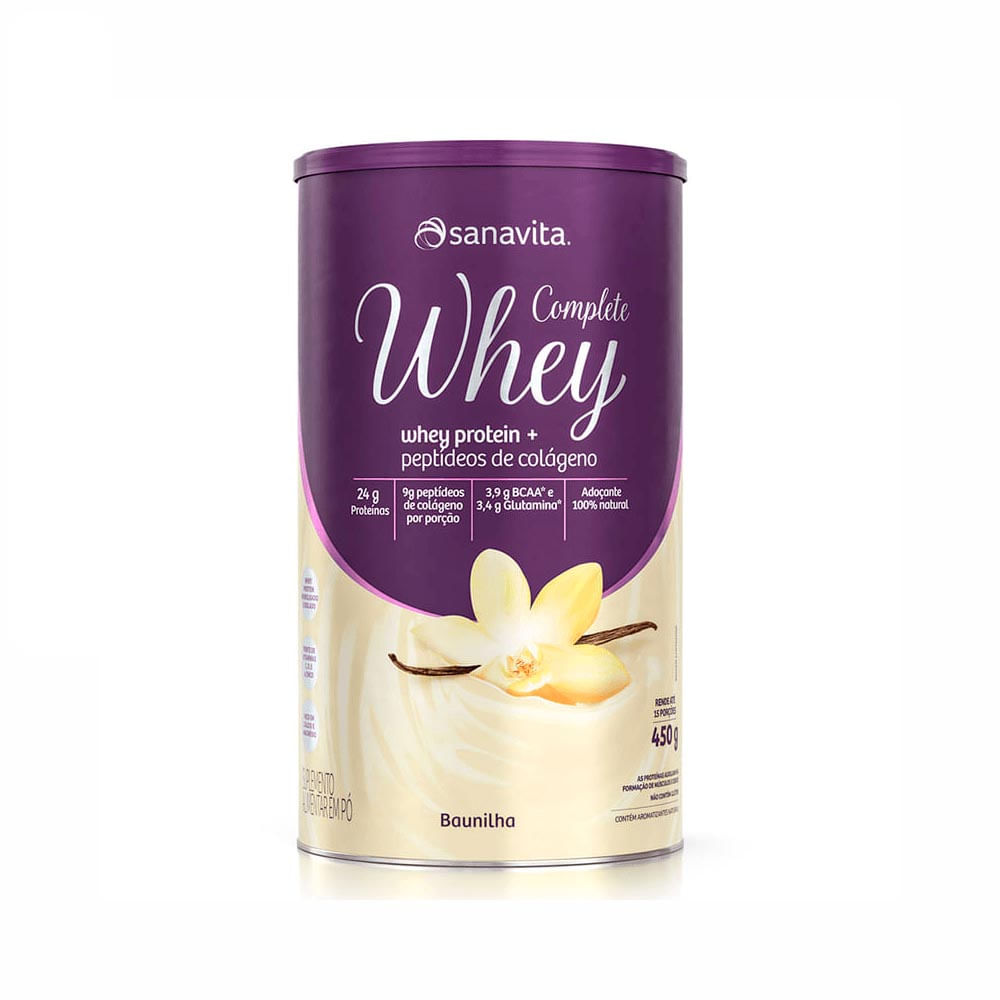 Complete Whey Baunilha Sanavita 450g
