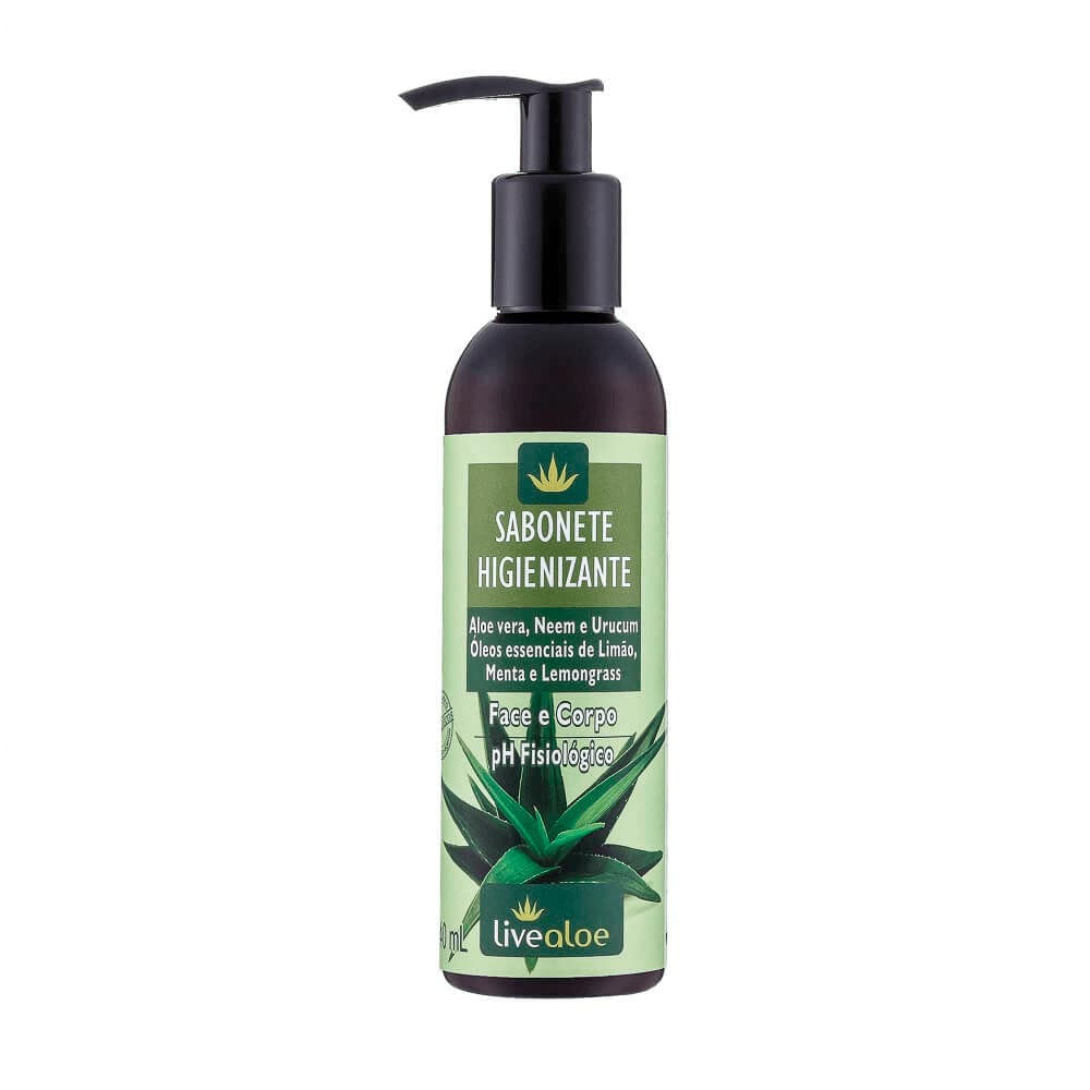 Sabonete Líquido Livealoe Vegano Higienizante Natural 230G