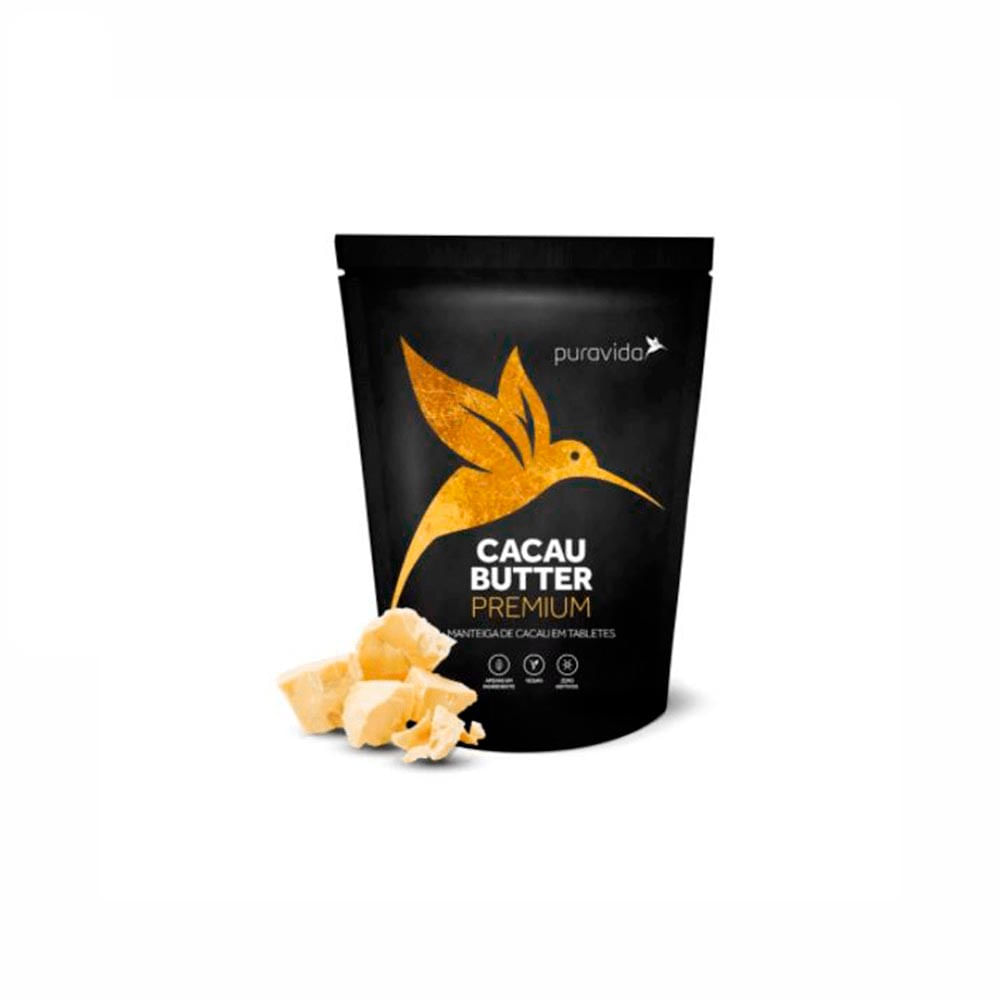 Cacau Butter Premium Em Tabletes Puravida 250g