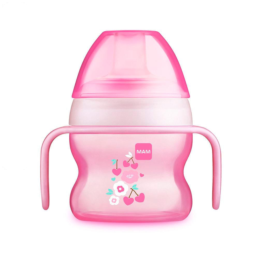 Copo de Transição infantil Antivazamento MAM 150ml Rosa