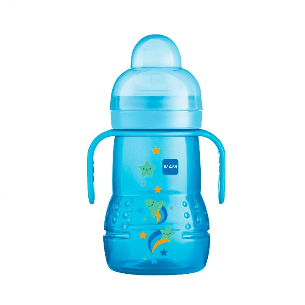 Copo de Transição Infantil Antivazamento MAM 220ml Azul