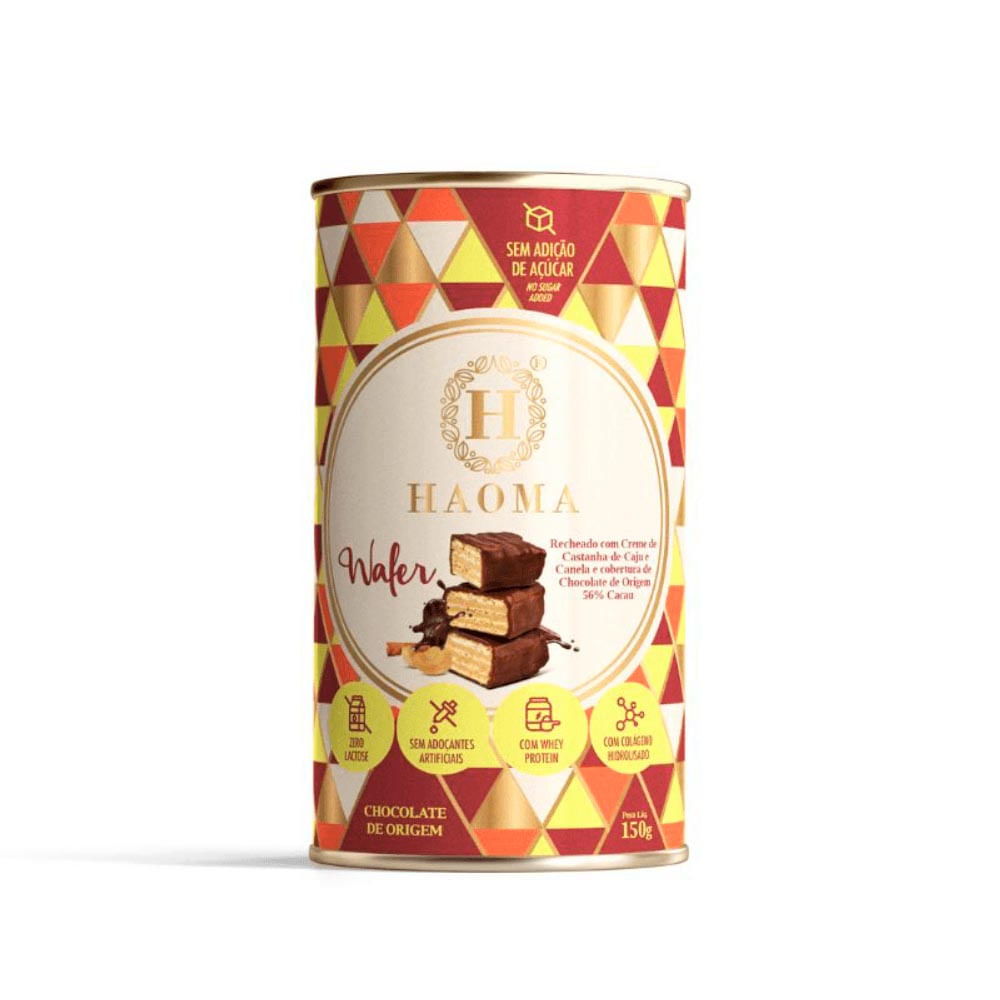 Wafer Creme Castanha de Caju e Canela Haoma 150g