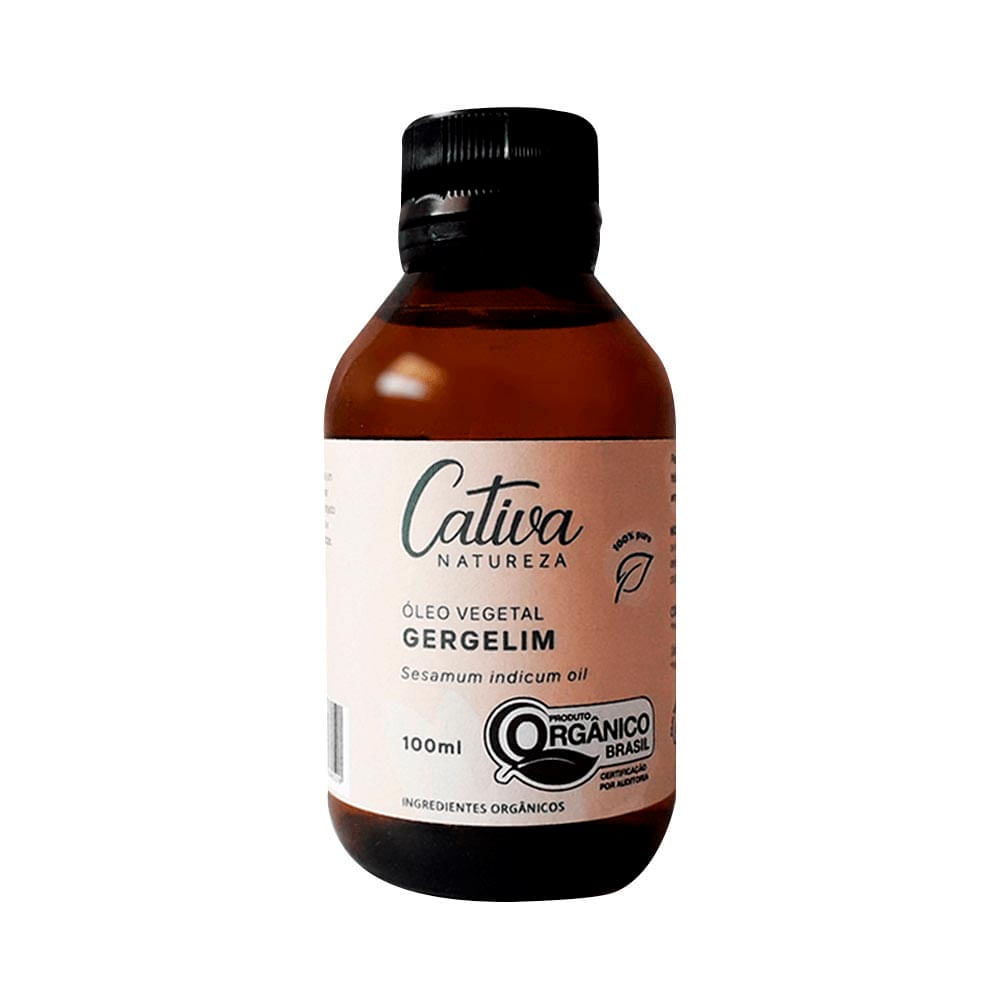 Óleo Vegetal De Gergelim Orgânico Cativa Natureza 100Ml