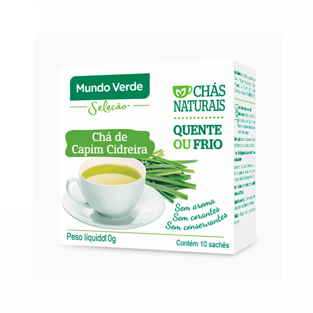 Chá de Capim Cidreira Mundo Verde Seleção 10g com 10 sachês