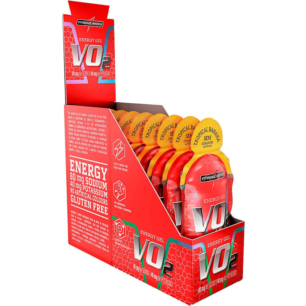 Suplemento Energético Vo2 Energy Gel Integralmédica Banana 10un