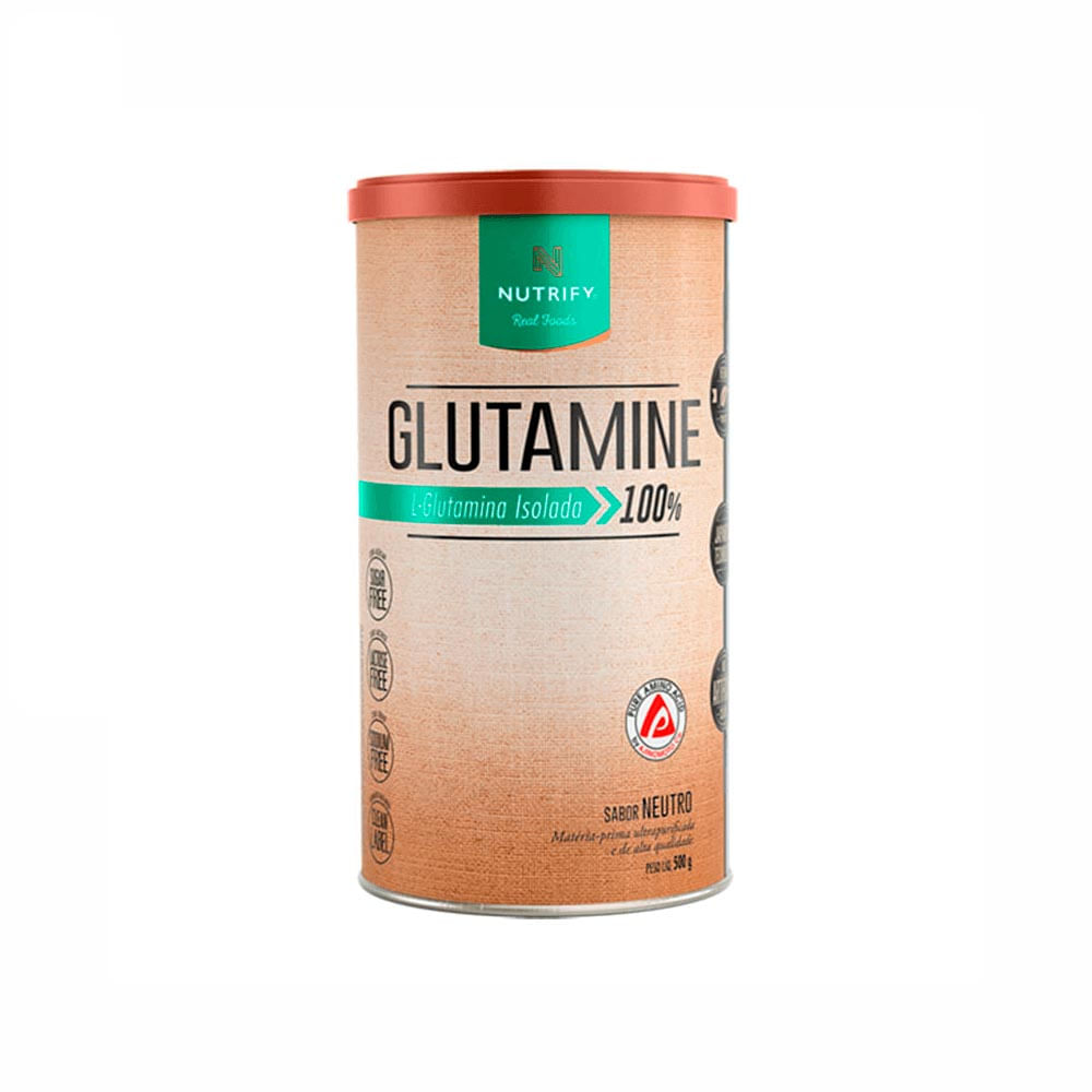 Glutamine L-Glutamina Isolada 100% Neutro Nutrify 500g