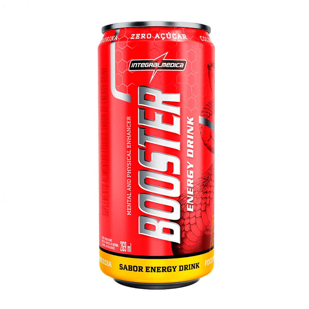 Energético Booster Energy Drink Integralmédica Energy Drink Pack com 6 unid 269 ml