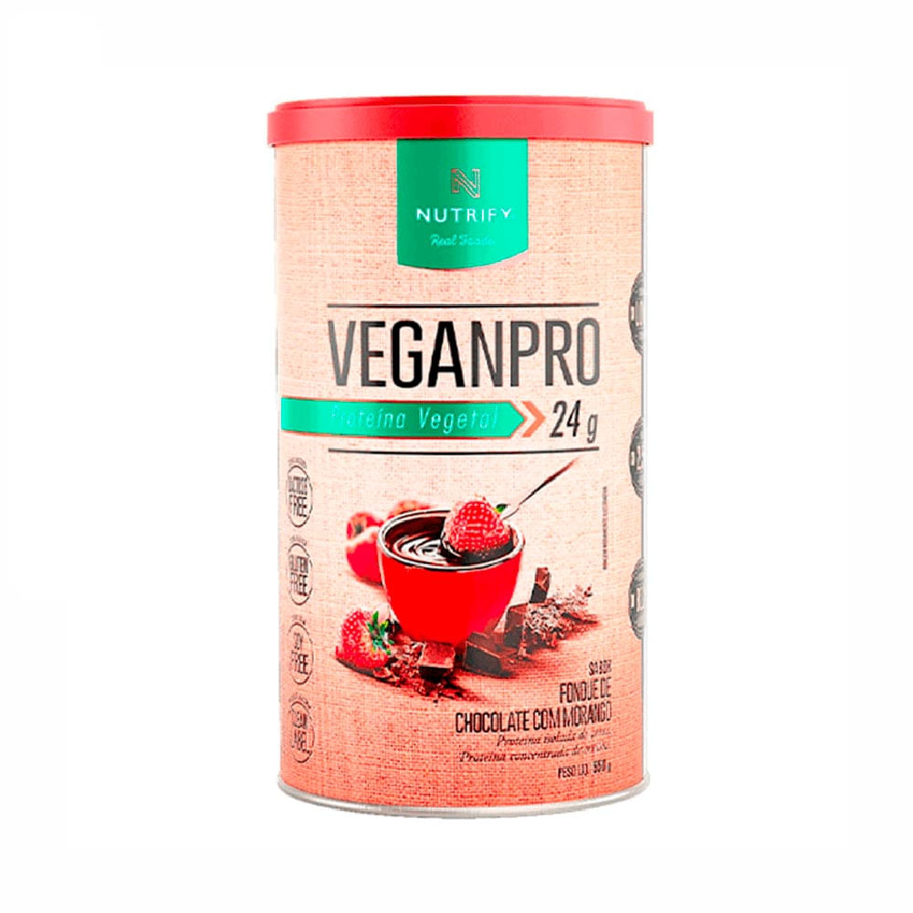 Veganpro Nutrify Fondue Chocolate E Morango 550G