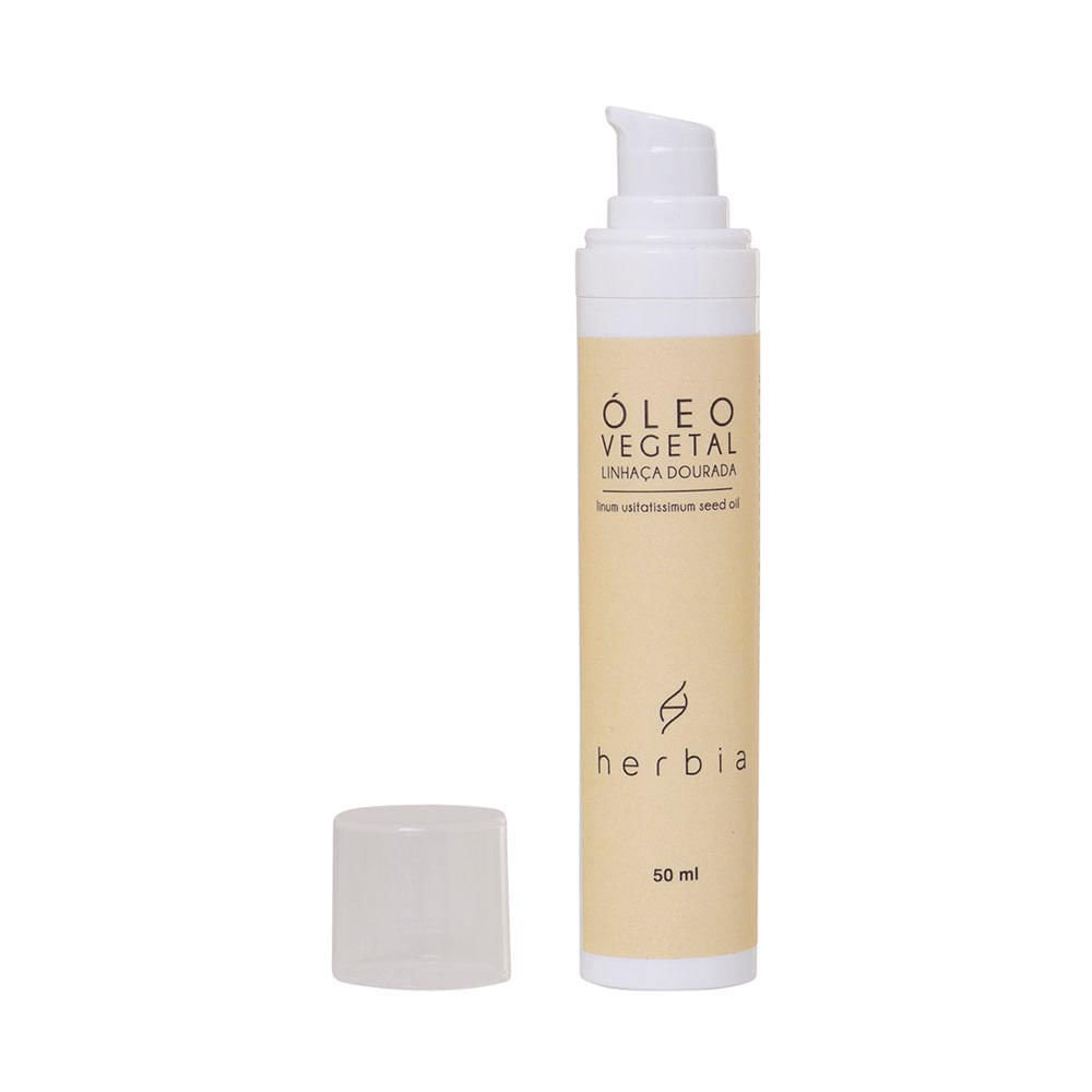 Óleo Vegetal De Linhaça Dourada Herbia 50Ml