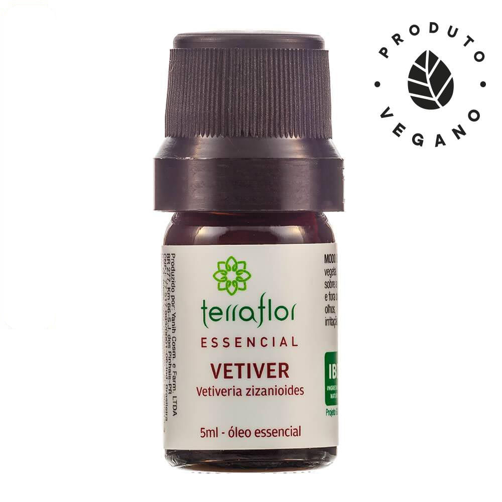 Óleo Essencial Natural de Vetiver Terra Flor 5ml
