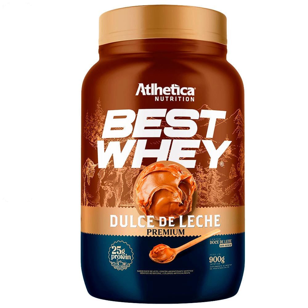 Suplemento Alimentar Best Whey Protein Dulce de Leche Premium Atlhetica Nutrition 900g
