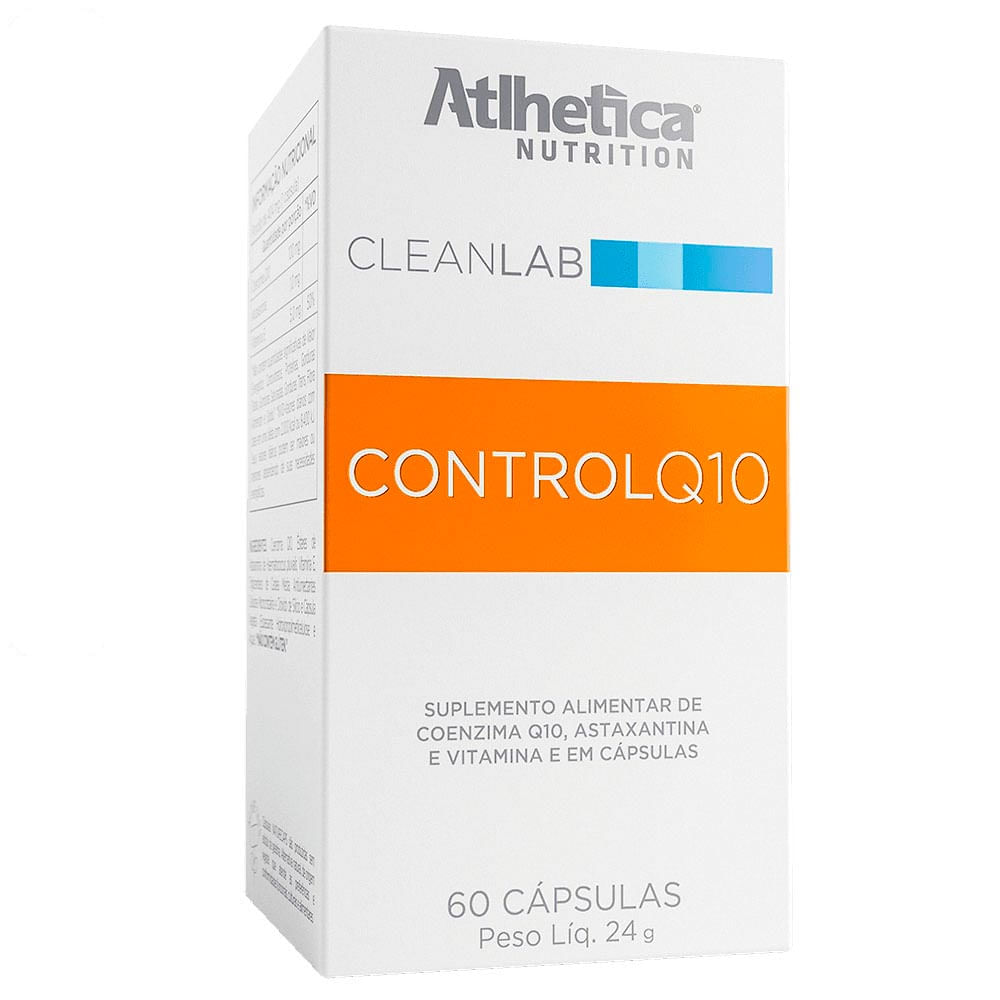 Suplemento Alimentar Cleanlab Control Q10 Atlhetica Nutrition 60 Cápsulas