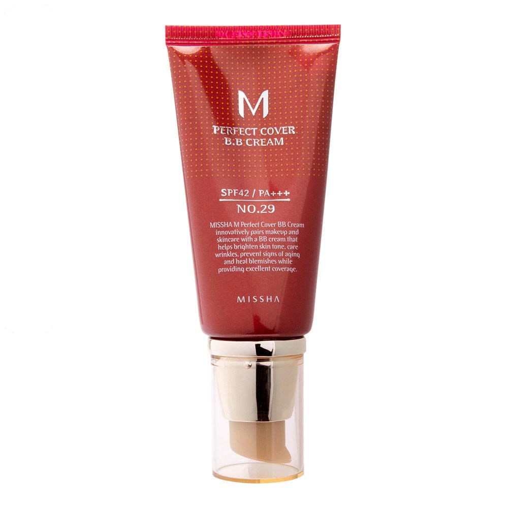 Base Líquida Missha 29 Caramel Beige Cover Bb Cream 50ml