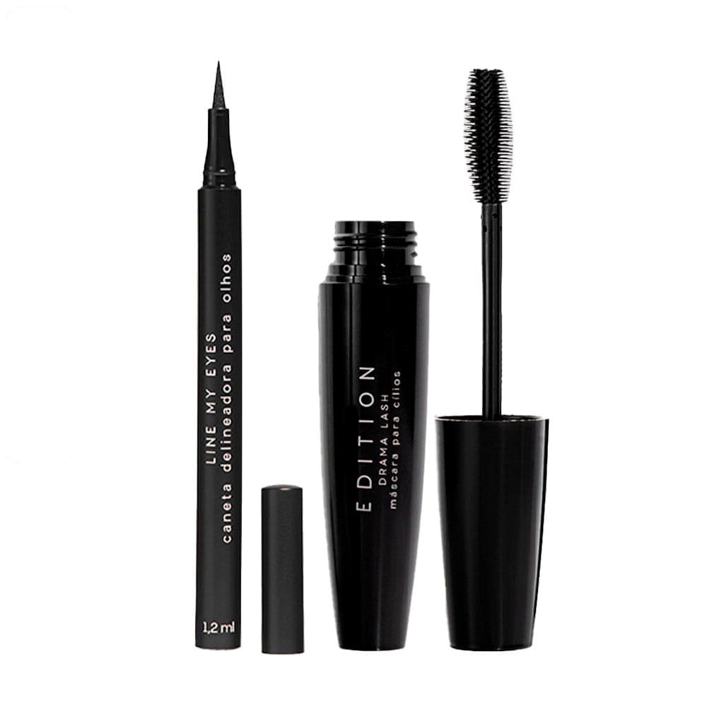 Kit Caneta Delineadora + Máscara Para Cílios Drama Lash Océane Edition