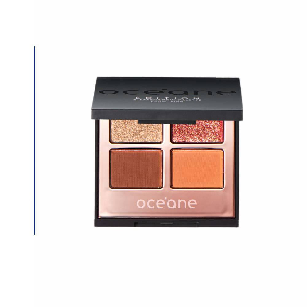 PALETA DE SOMBRAS 4 EYESHADOW PALETTE POWER GLOW OCÉANE EDITION 4,5G