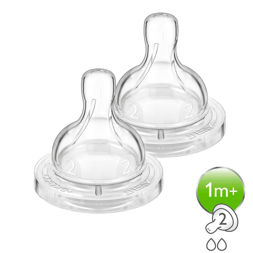 Bico Mamadeira n° 2 Linha Clássica Philips Avent SCF632/27