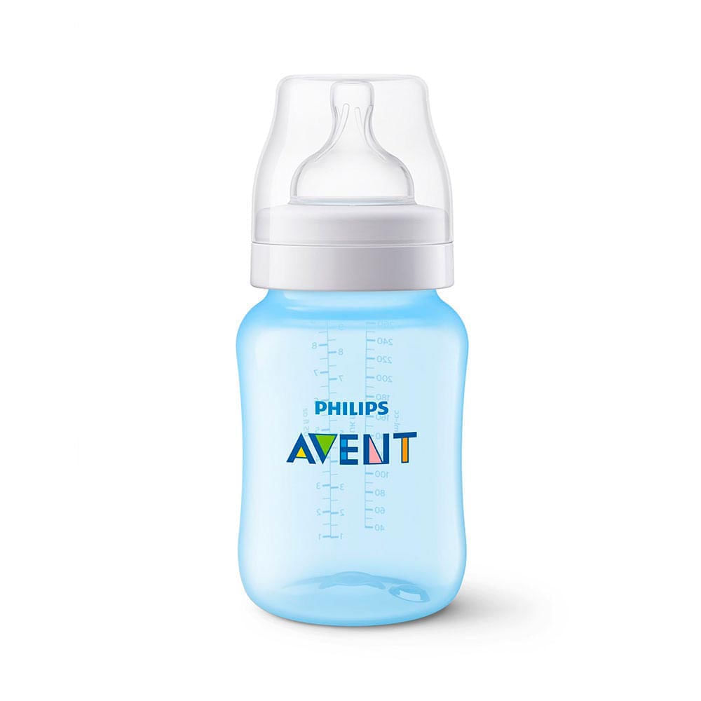Mamadeira Azul 260ml Linha Clássica Philips Avent SCF565/17