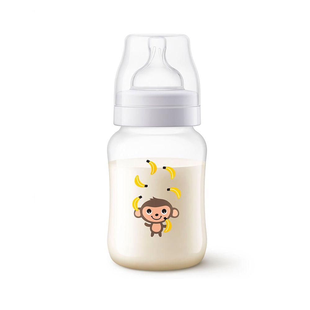 Mamadeira Anti-Cólica Clássica Macaco 260ml Avent SCF821/11