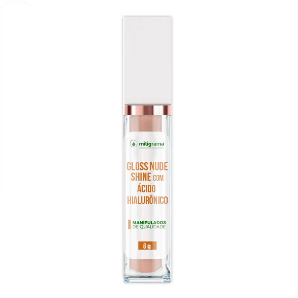 Gloss NUDE SHINE com Ácido Hialurônico Miligrama 6g