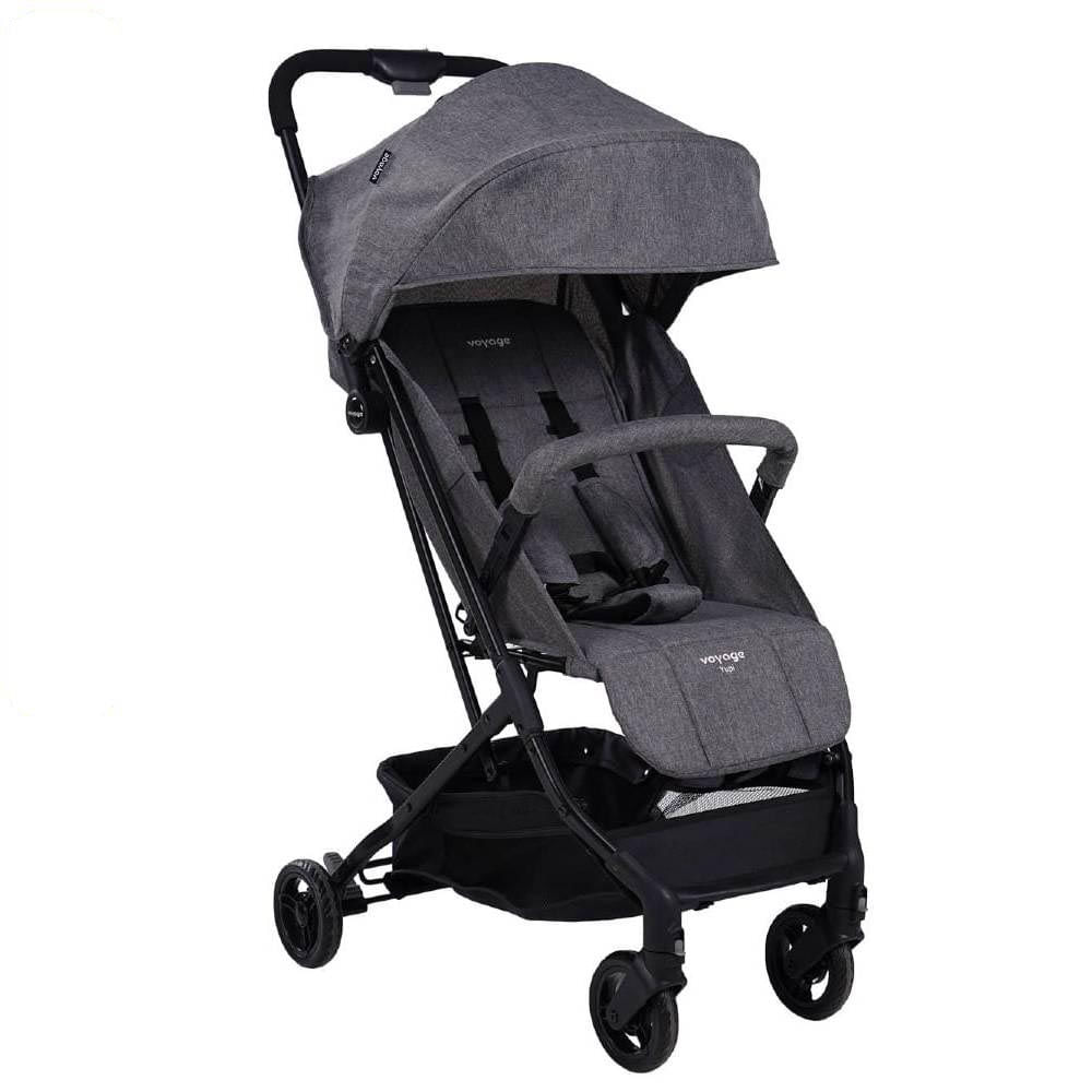 Carrinho de passeio para Bebê Yupi Cinza Mescla Voyage