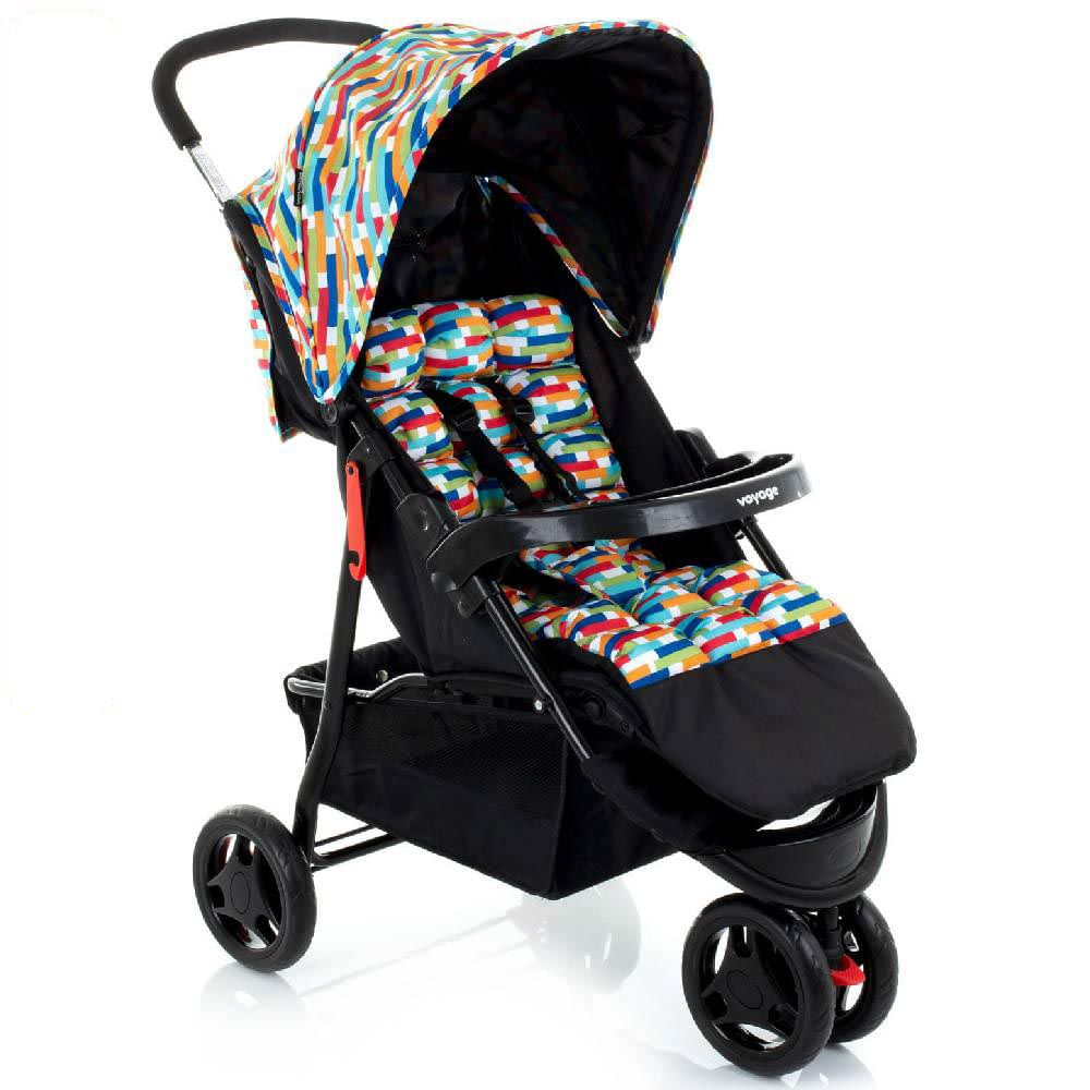Carrinho de Passeio Delta Voyage Até 15kg Colorê