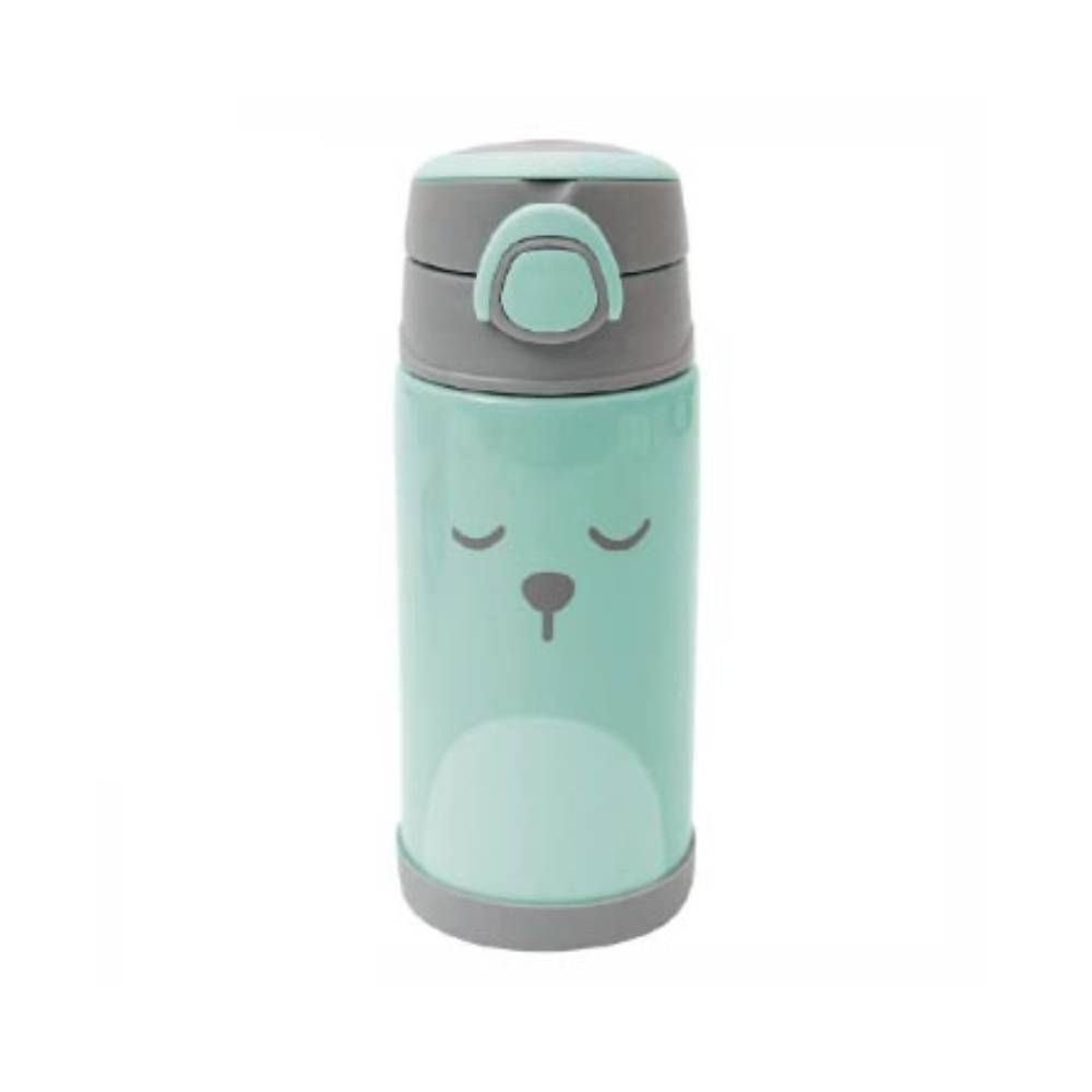 Garrafa Térmica Parede Dupla Com Canudo 400ml Gumy VD Buba