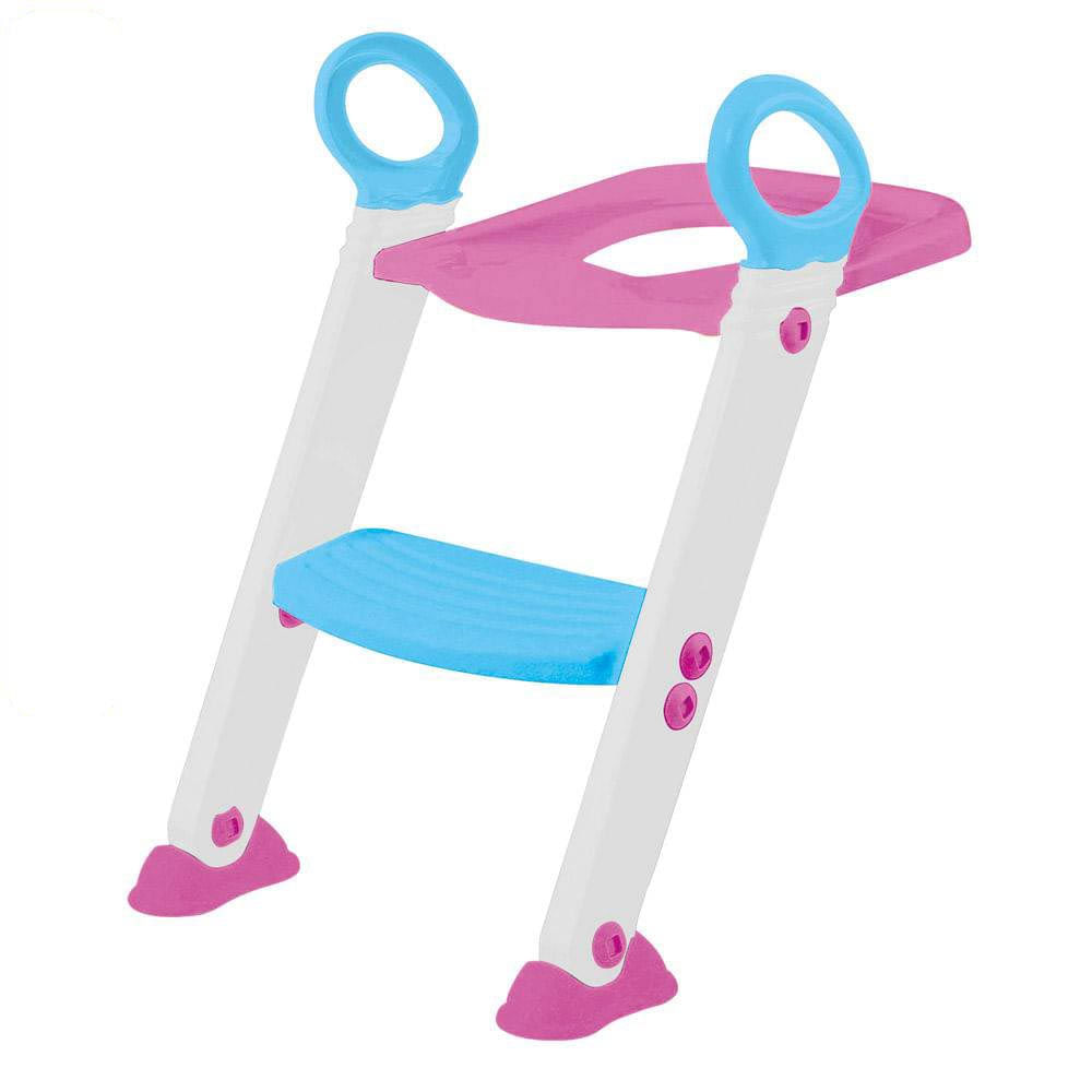 Assento Redutor com Escadinha Rosa Buba