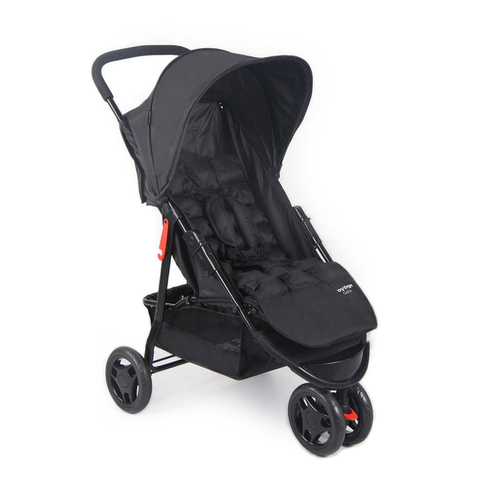 Carrinho de Passeio Delta Preto Voyage