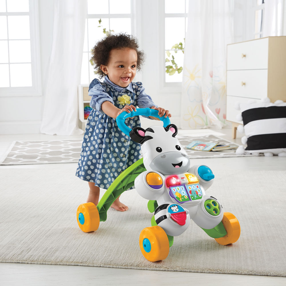 Andador com Atividades Zebrinha com Luzes e Sons Fisher Price