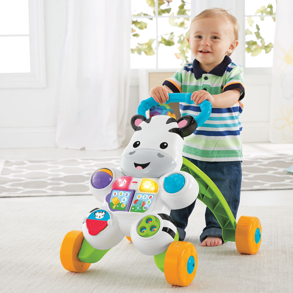 Andador com Atividades Zebrinha com Luzes e Sons Fisher Price