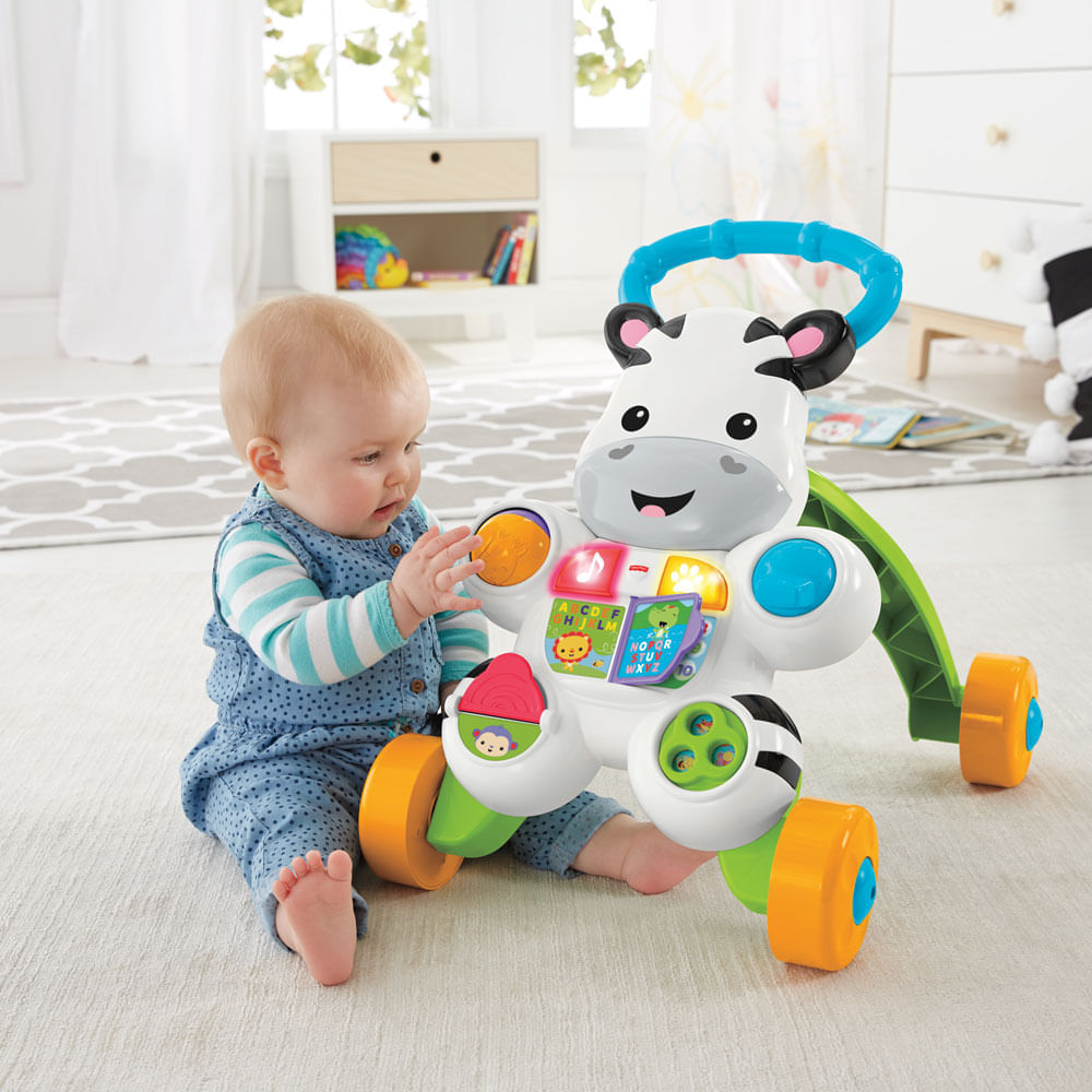 Andador com Atividades Zebrinha com Luzes e Sons Fisher Price