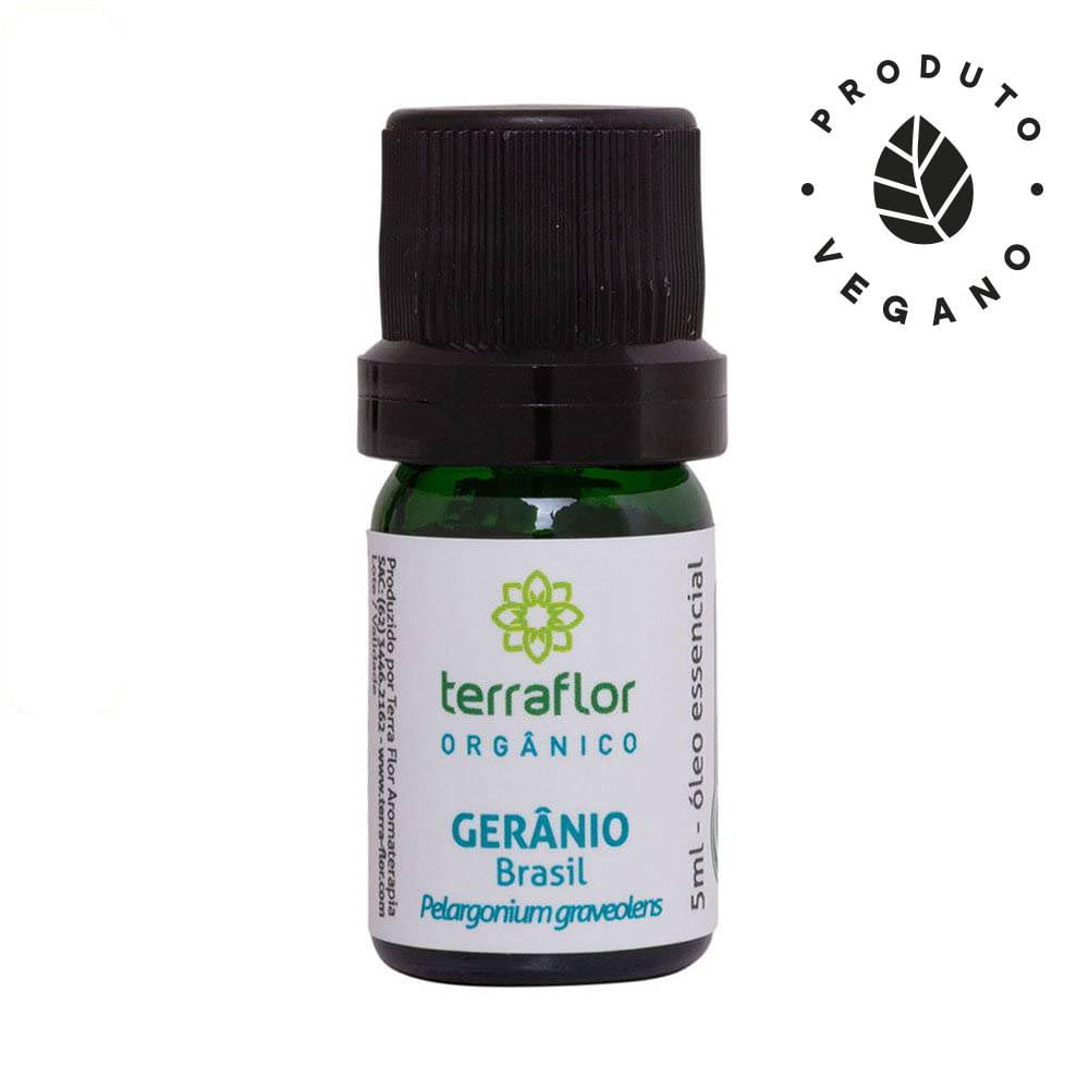 Óleo Essencial de Gerânio Brasil Orgânico Terra Flor 5ml