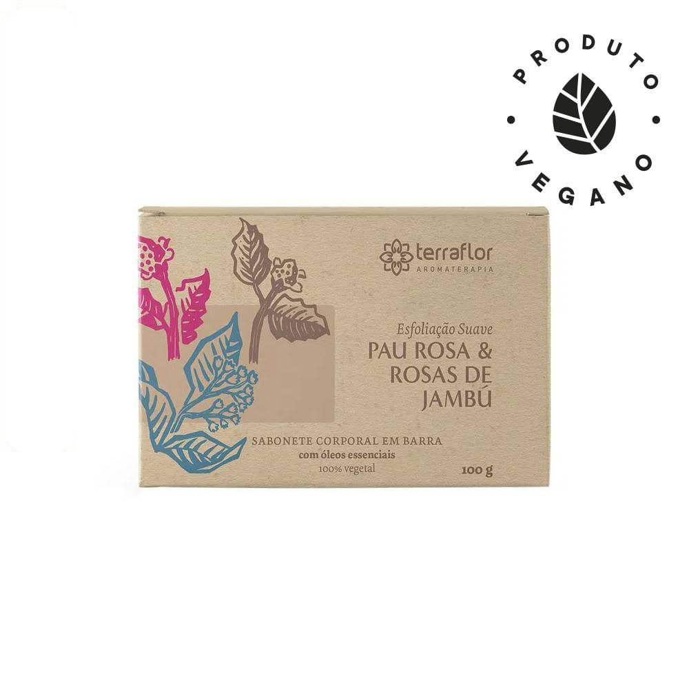 Sabonete Natural Pau Rosa e Rosas de Jambu Terra Flor 100g