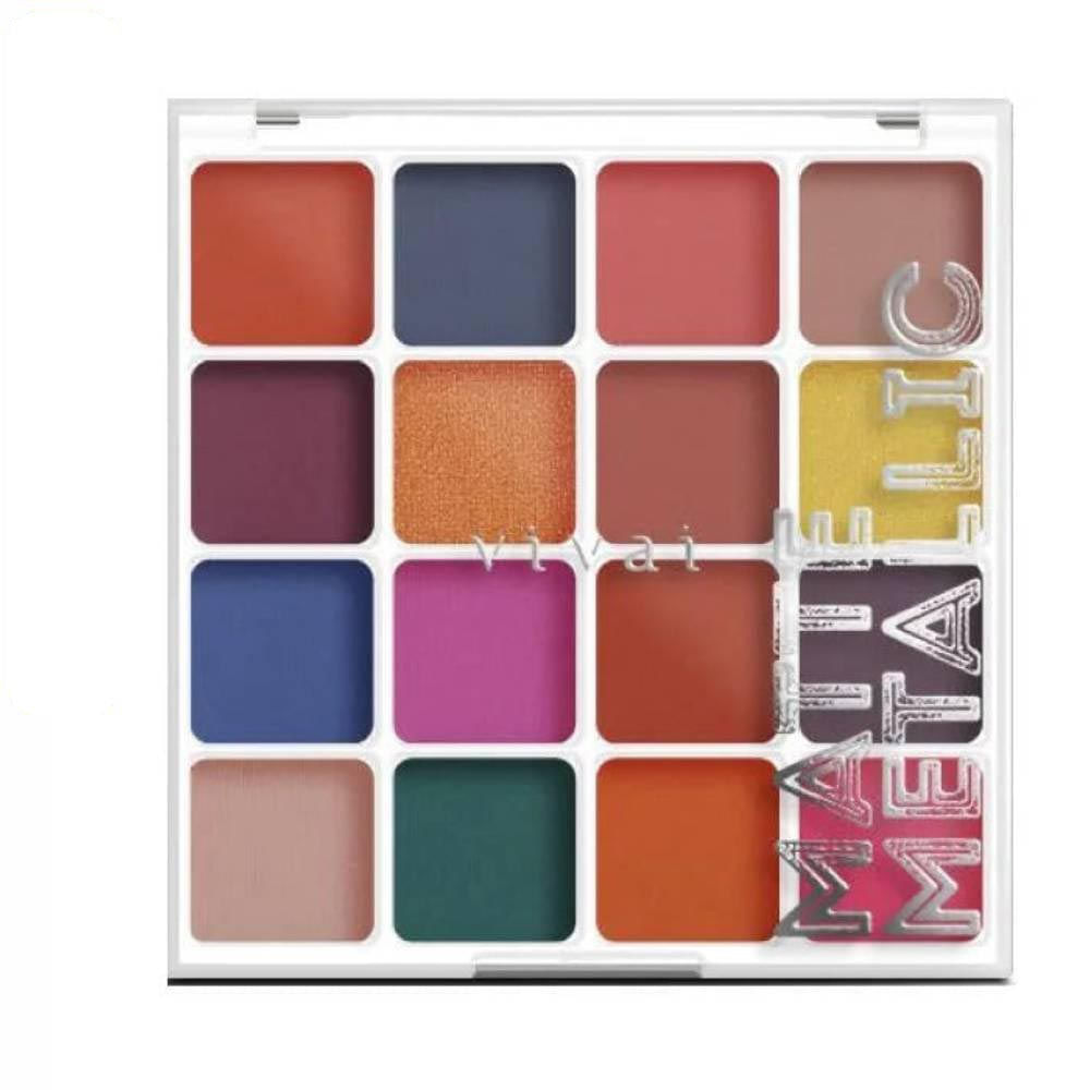 Paleta De Sombras Matte Metallic Vivai Cor 3 1 unidade
