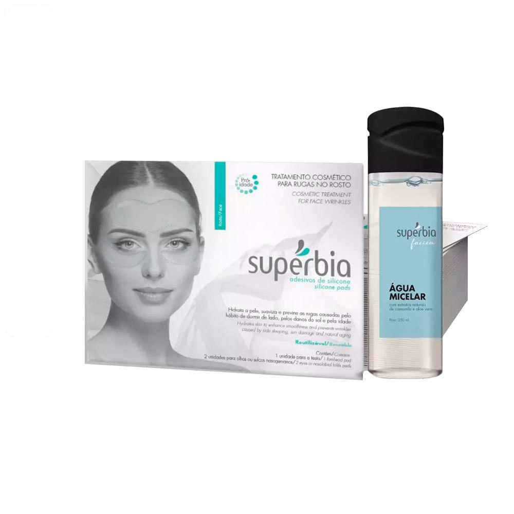 Kit Adesivo para Rugas no Rosto e Água Micelar Supérbia