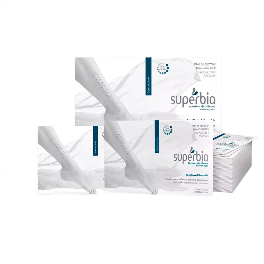 Kit Fitas de Silicone para Cicatriz Supérbia 3 unidades