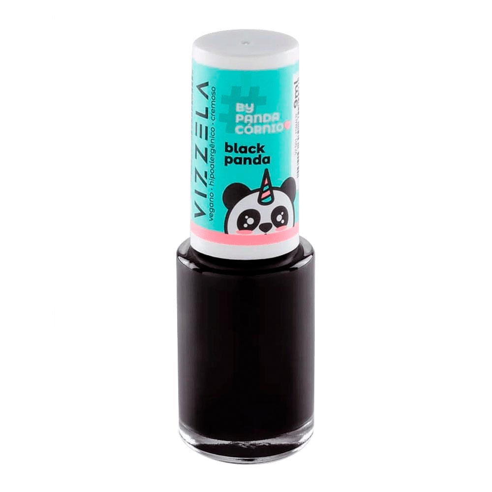 Esmalte Vizzela #By Pandacórnio Black Panda 9ml