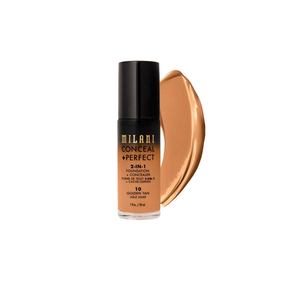 Base Líquida Milani Conceal + Perfect 2 em 1 Golden-Tan-10