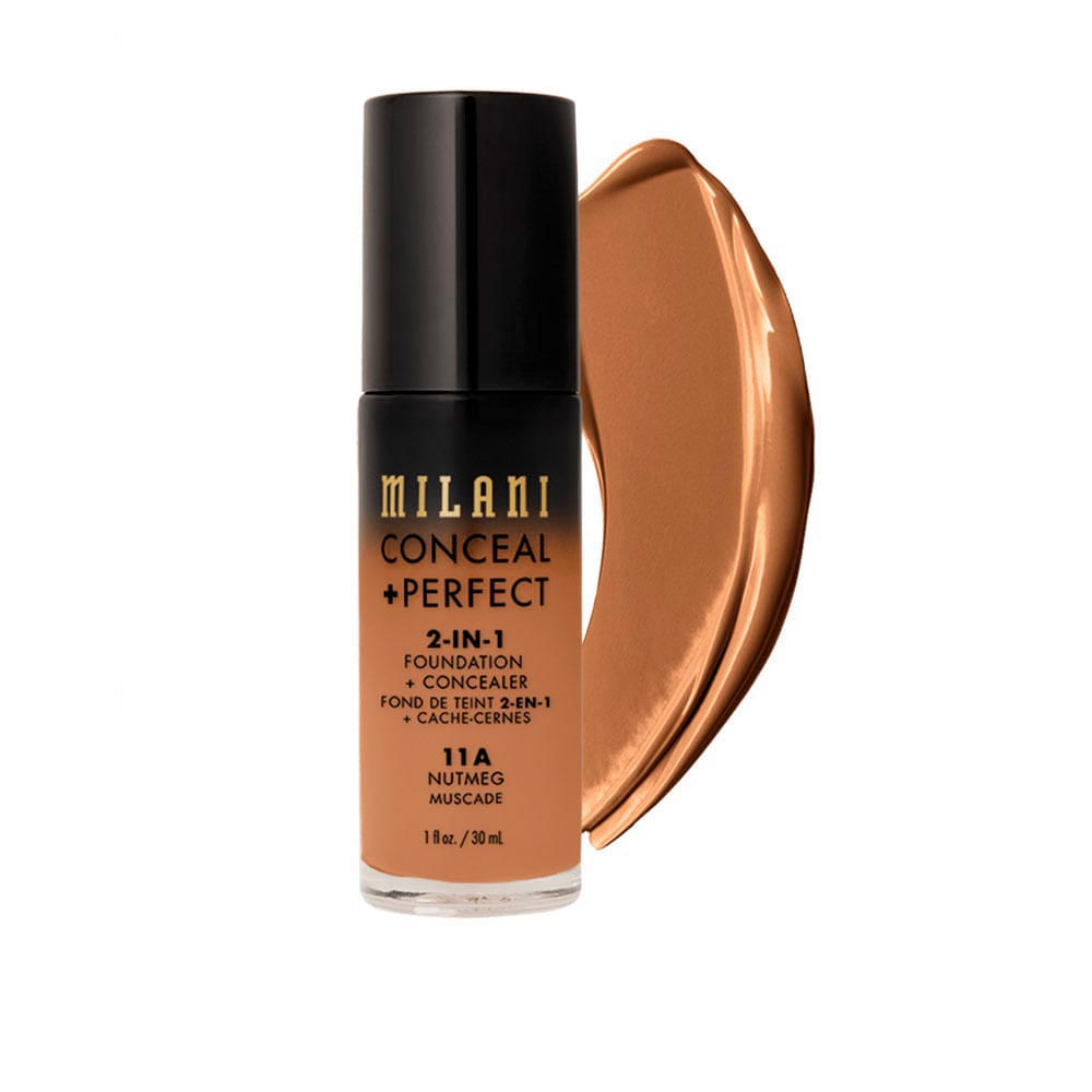 Base Líquida Milani Conceal + Perfect 2 em 1 Nutmeg-11A
