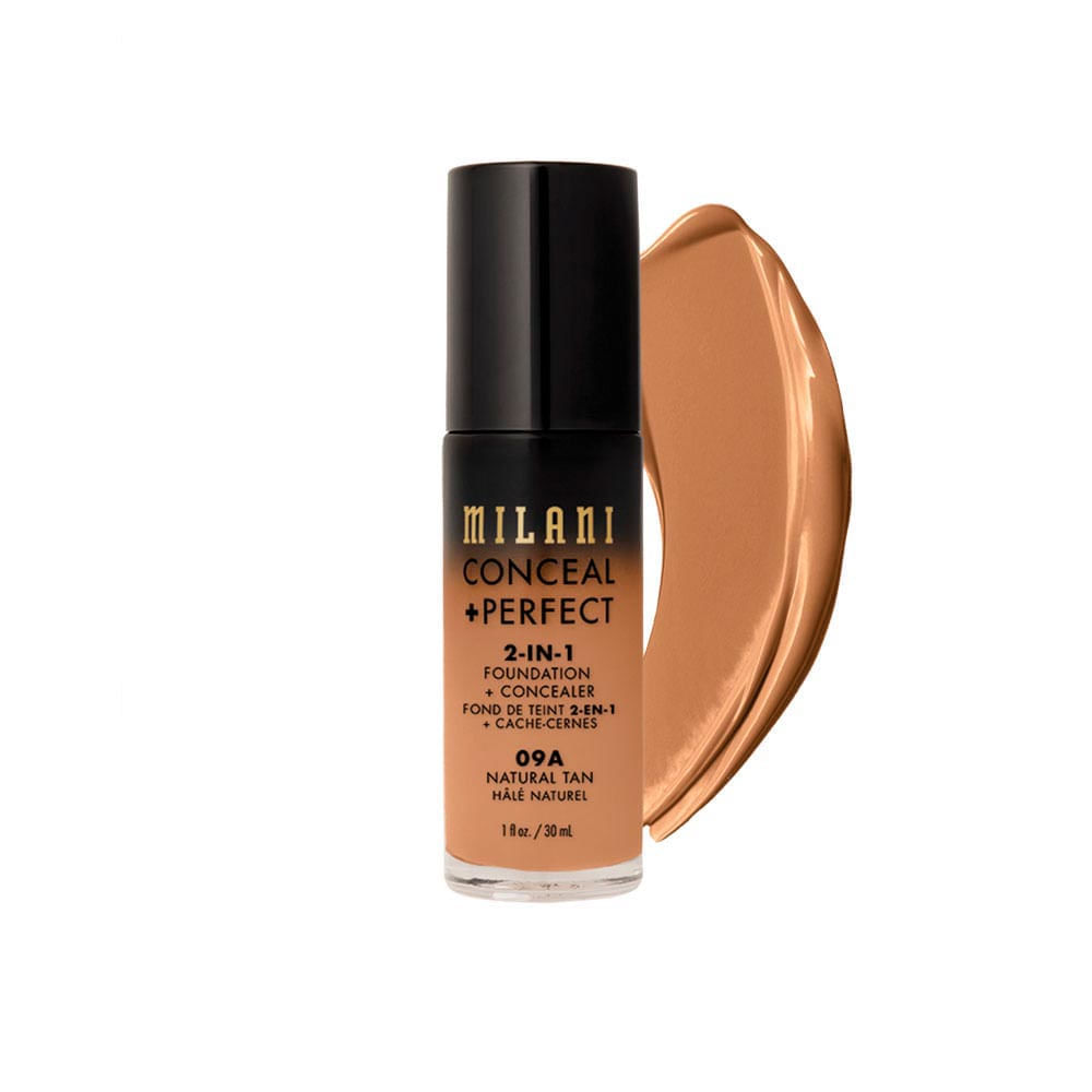 Base Líquida Milani Conceal + Perfect 2 em 1 Natural-Tan-09A