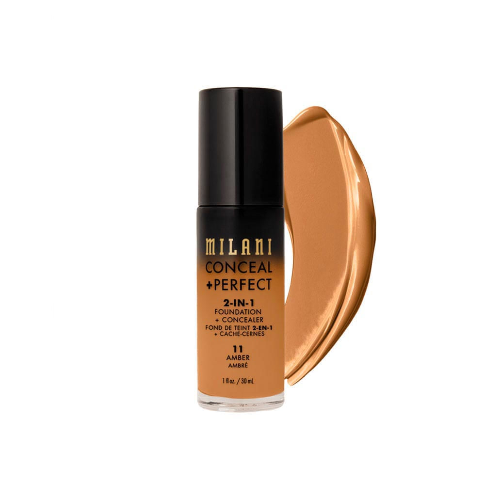 Base Líquida Milani Conceal + Perfect 2 Em 1 Amber-11