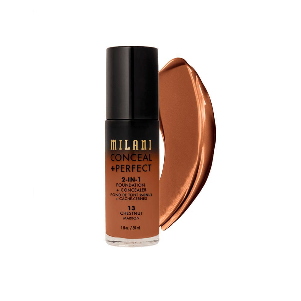 Base Líquida Milani Conceal + Perfect 2 Em 1 Chestnut-13