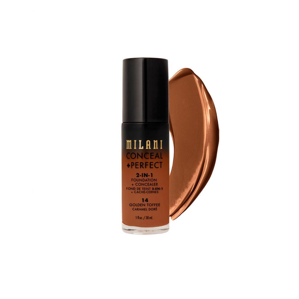 Base Líquida Milani Conceal + Perfect 2 em 1 Golden-Toffee-14