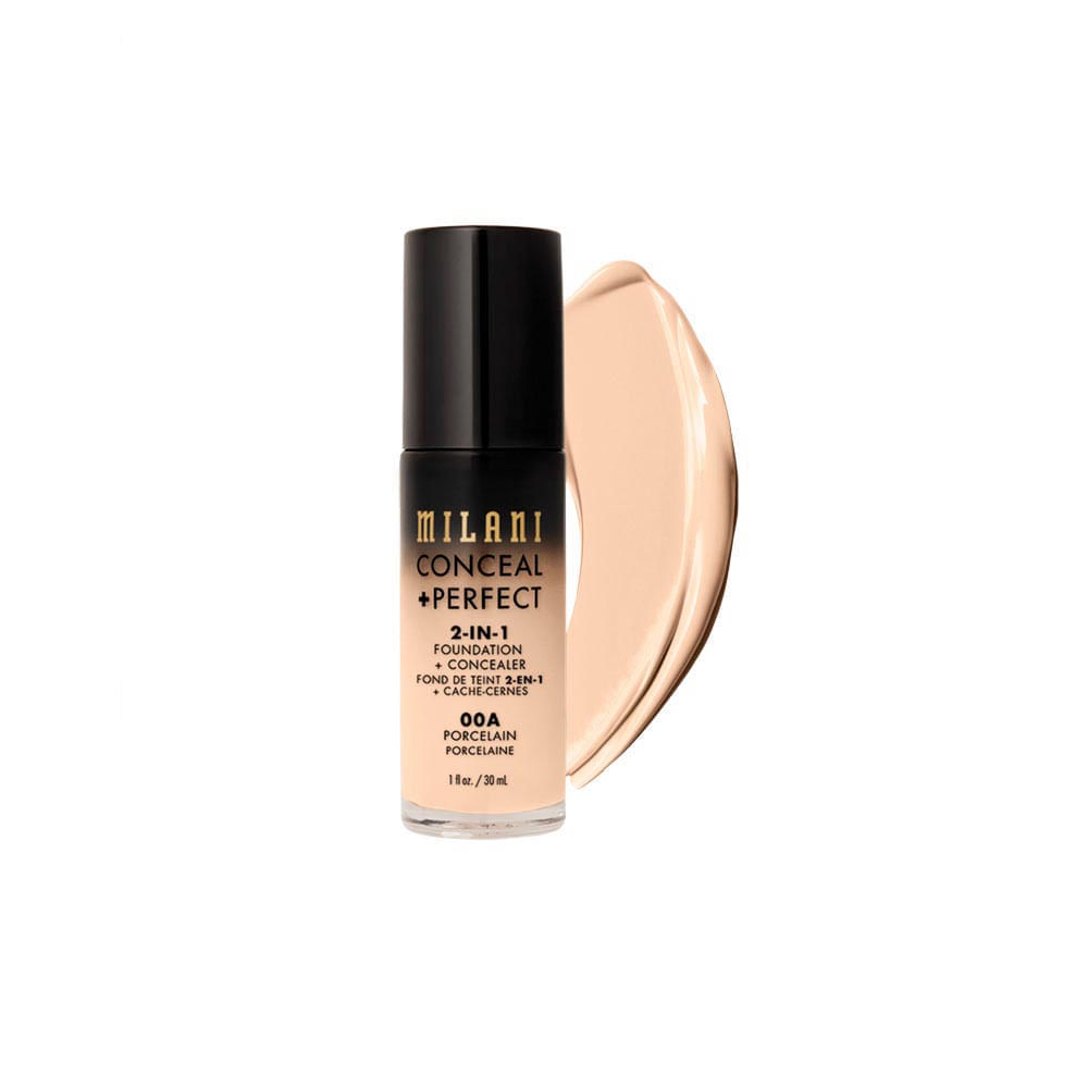 Base Líquida Milani Conceal + Perfect 2 em 1 Porcelain-00A
